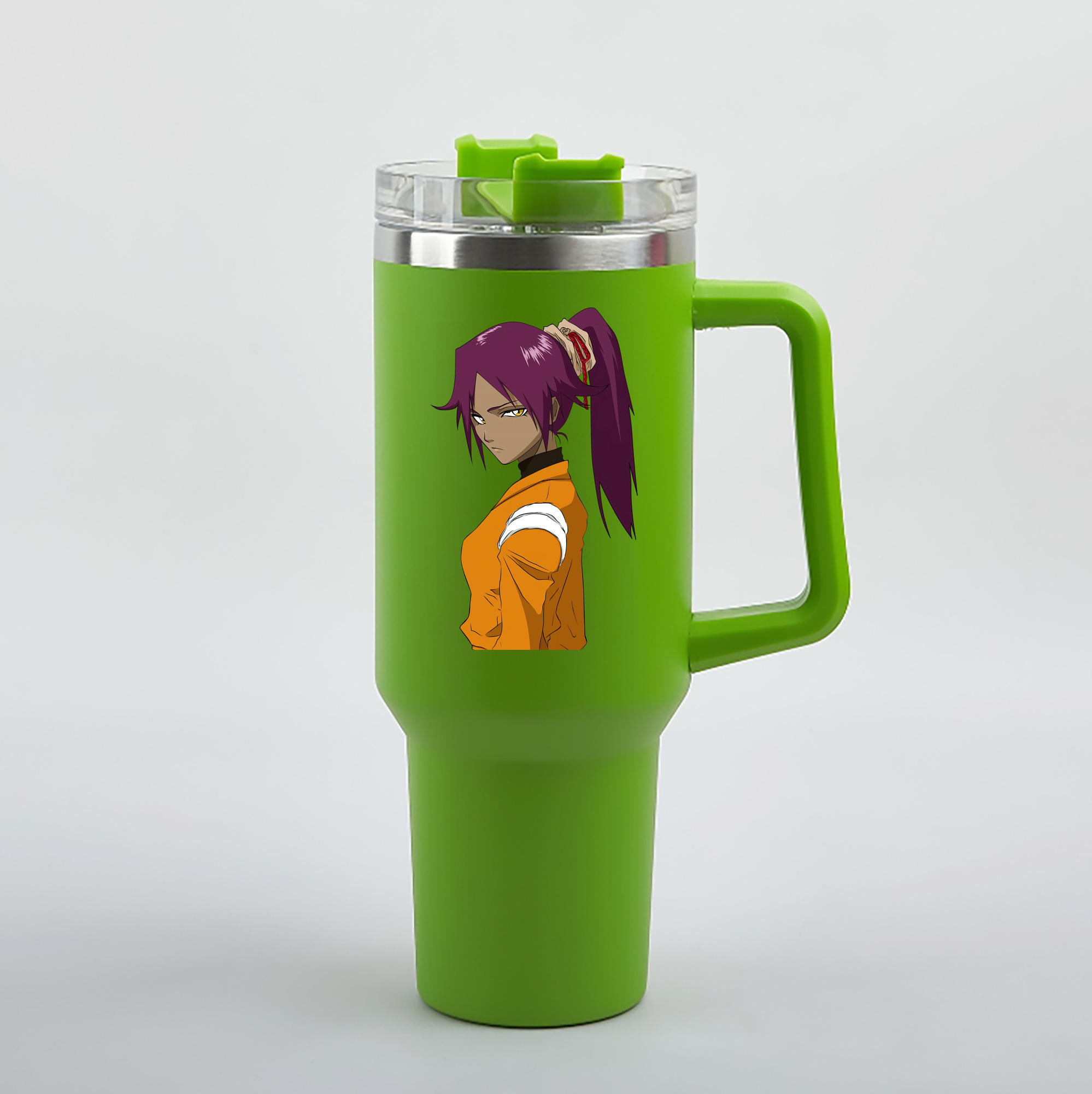 （画像用） ブリーチ 四楓院 夜一（しほういん よるいち） BLEACH Shihouin Yoruichi 1200mL車用タンブラー（カラープリント）